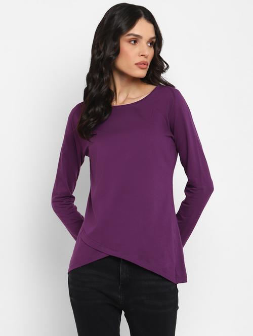 women's plain round neck t-shirt - 19493056 - Very Small Image - 1