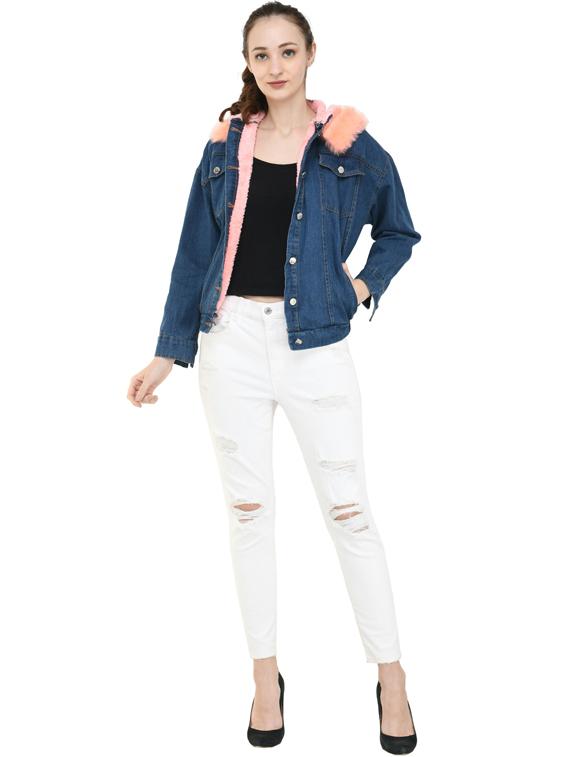 women hooded regular jacket - 19495221 - Standard Image - 3