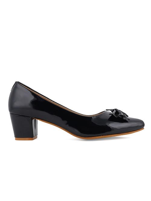 black synthetic slip on pumps - 19495724 - Very Small Image - 1
