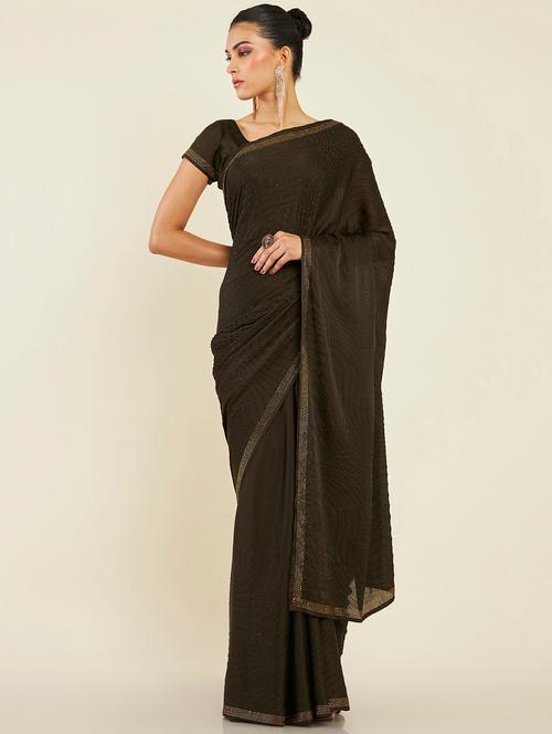 women's embellished saree - 19496515 - Very Small Image - 1