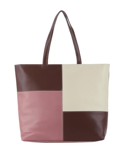 pink leatherette (pu) handbag - 19497398 - Very Small Image - 1