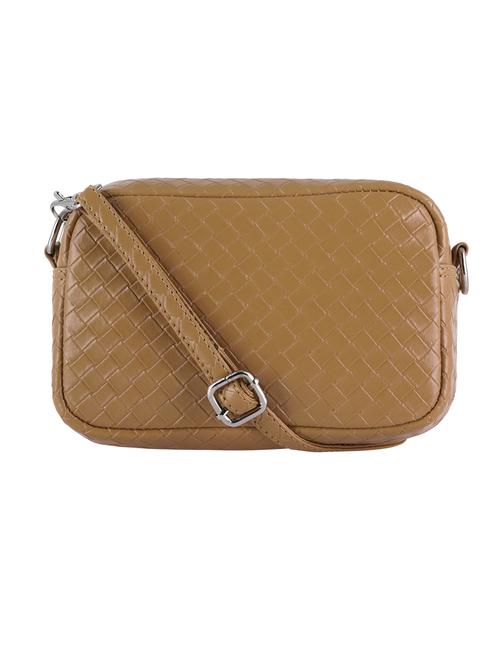 nude leatherette (pu) sling bag - 19497419 - Very Small Image - 1