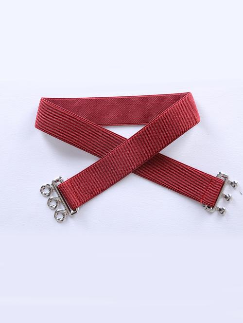 women red solid belt - 19497523 - Very Small Image - 1