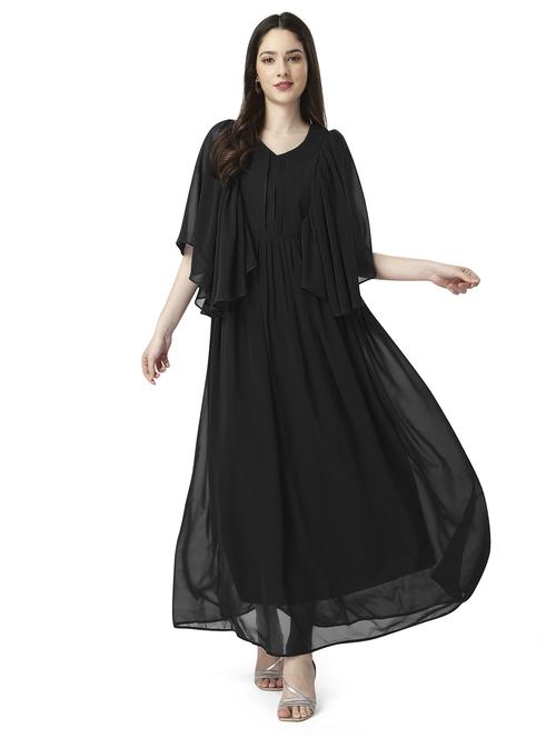 women's fit & flare solid dress - 19497567 - Very Small Image - 1