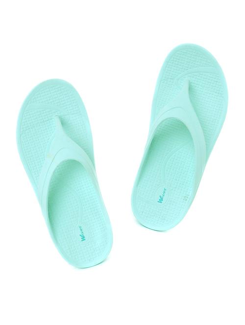 turquoise pvc slip on flip flops - 19500663 - Very Small Image - 1