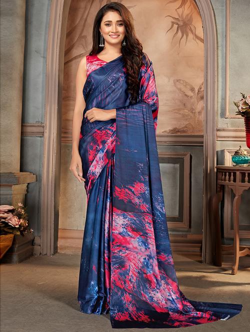 abstract printed saree - 19507427 - Very Small Image - 1