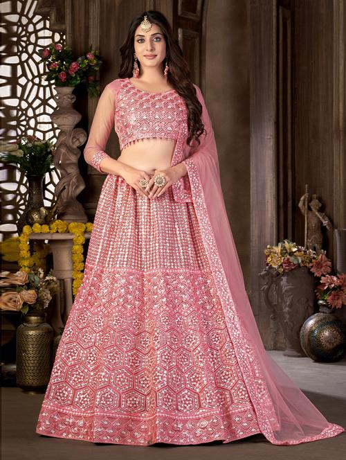 self design unstitched lehenga  - 19508287 - Very Small Image - 1