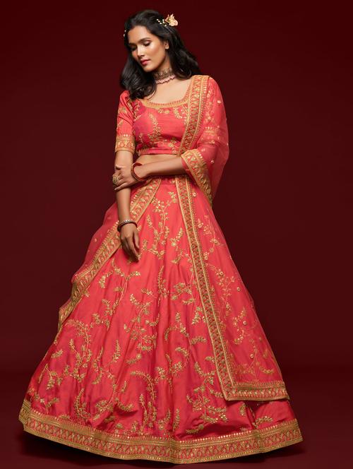 self design unstitched lehenga  - 19508535 - Very Small Image - 1