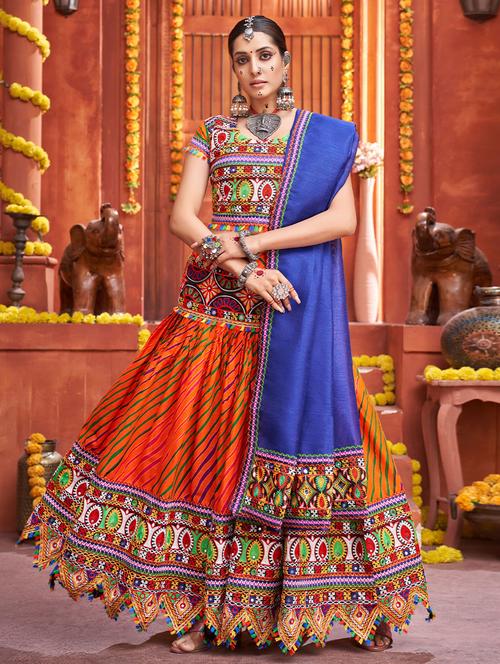 self design unstitched lehenga  - 19508713 - Very Small Image - 1