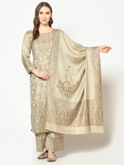 self design unstitched suit set - 19511069 - Very Small Image - 1