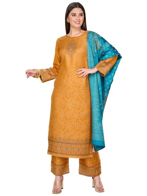 self design unstitched suit set - 19511126 - Very Small Image - 1