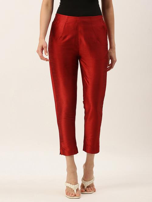 women solid cigarette trouser - 19511685 - Very Small Image - 1