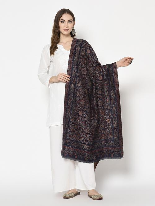 dark blue acrylic shawl - 19515205 - Very Small Image - 1