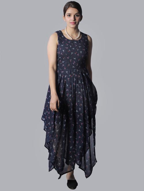 women's asymmetric quirky dress - 19516169 - Very Small Image - 1