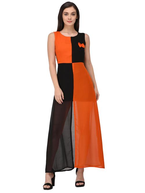 women's  color block dress - 19517127 - Very Small Image - 1
