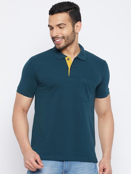 men short sleeves plain polo t-shirt  - 19519434 - Very Small Image - 1