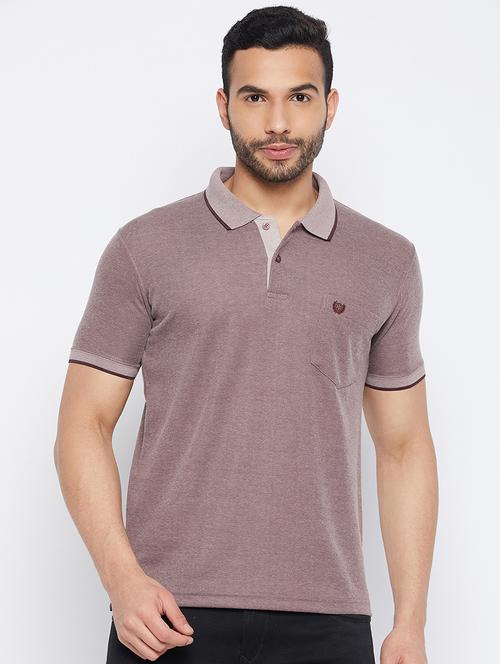 men short sleeves plain polo t-shirt  - 19519436 - Very Small Image - 1