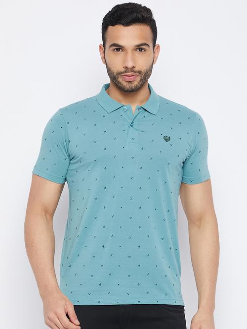men short sleeves printed polo t-shirt  - 19519448 - Very Small Image - 1