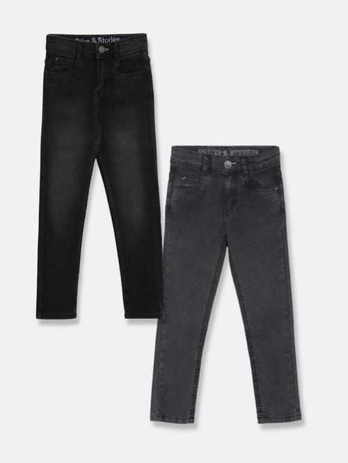 boy's plain skinny fit jeans - 19520390 - Very Small Image - 1