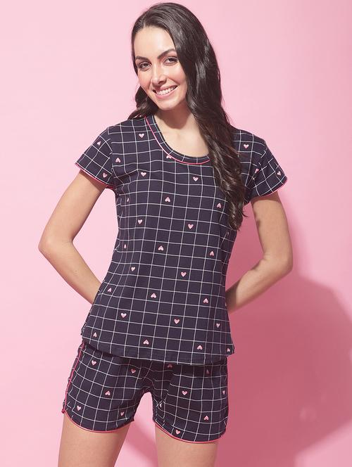 round neck printed shorts set - 19522159 - Very Small Image - 1