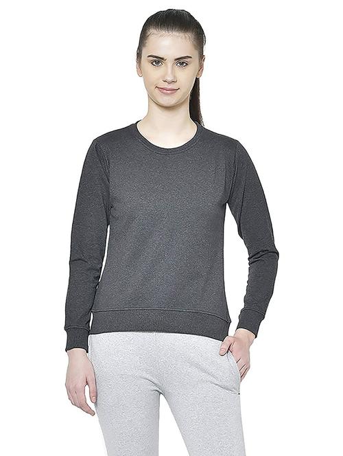 round neck solid sweatshirt - 19523854 - Very Small Image - 1