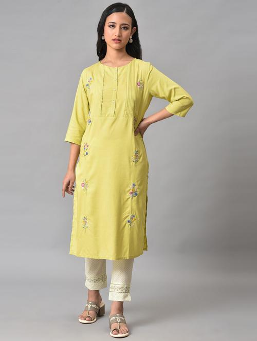 women's straight kurta - 19528258 - Very Small Image - 1