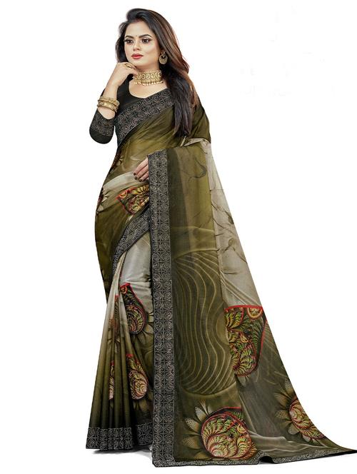 self designed printed saree - 19531008 - Very Small Image - 1
