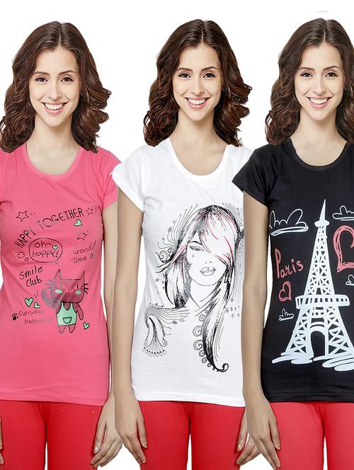 women's t-shirt combo - 19536005 - Very Small Image - 1