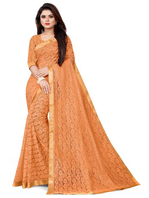 net bollywood saree with blouse - 19537101 - Very Small Image - 1