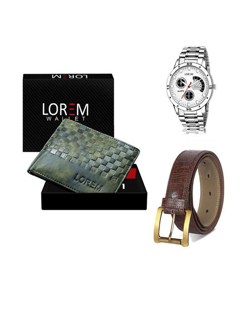 belt, wallet & watch gift combo - 19540248 - Very Small Image - 1