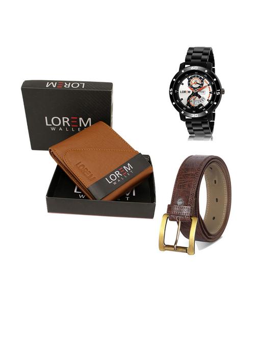belt, wallet & watch gift combo - 19541652 - Very Small Image - 1