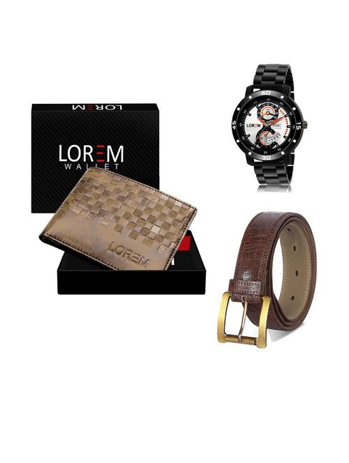 belt, wallet & watch gift combo - 19541856 - Very Small Image - 1