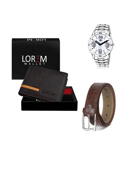 belt, wallet & watch gift combo - 19542442 - Very Small Image - 1