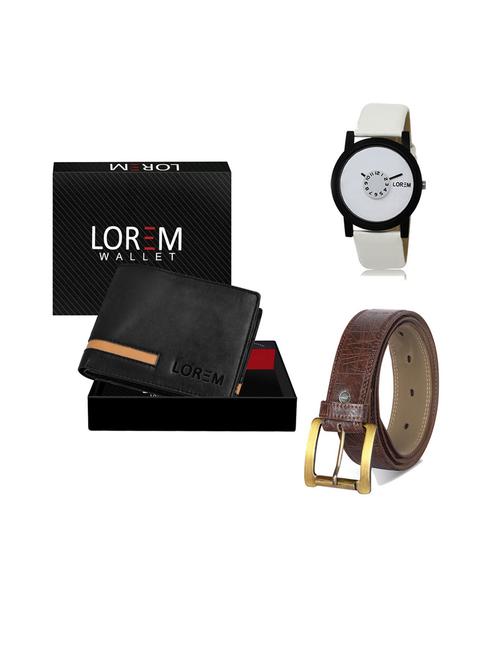 belt, wallet & watch gift combo - 19543242 - Very Small Image - 1