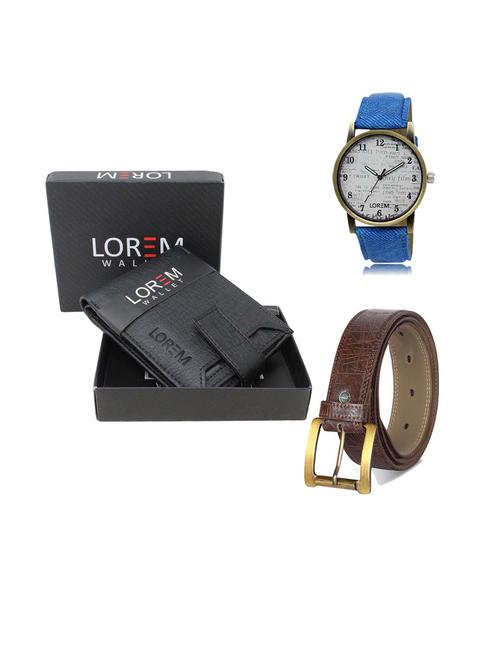 belt, wallet & watch gift combo - 19543578 - Very Small Image - 1