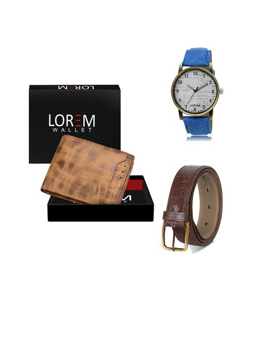 belt, wallet & watch gift combo - 19543658 - Very Small Image - 1
