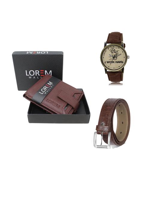 belt, wallet & watch gift combo - 19543855 - Very Small Image - 1