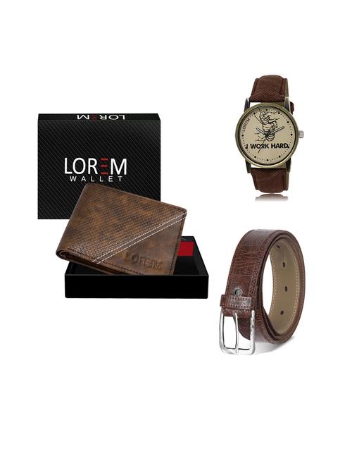 belt, wallet & watch gift combo - 19543996 - Very Small Image - 1