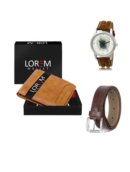 belt, wallet & watch gift combo - 19547887 - Very Small Image - 1