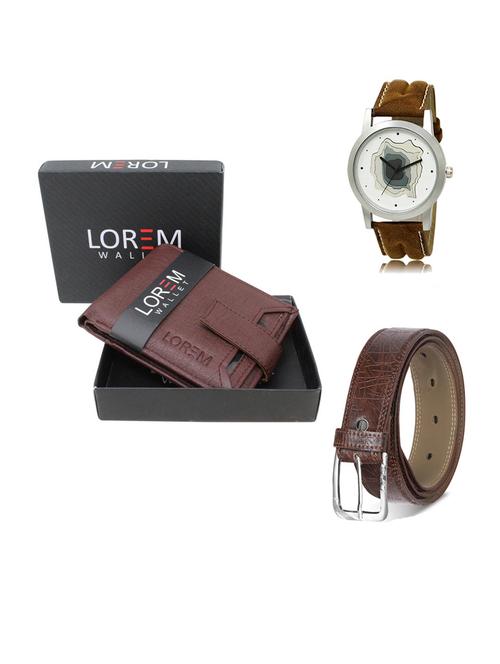 belt, wallet & watch gift combo - 19547908 - Very Small Image - 1