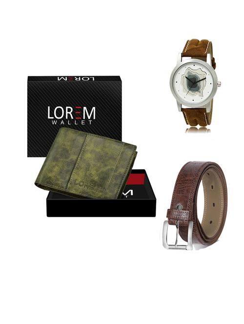 belt, wallet & watch gift combo - 19547959 - Very Small Image - 1