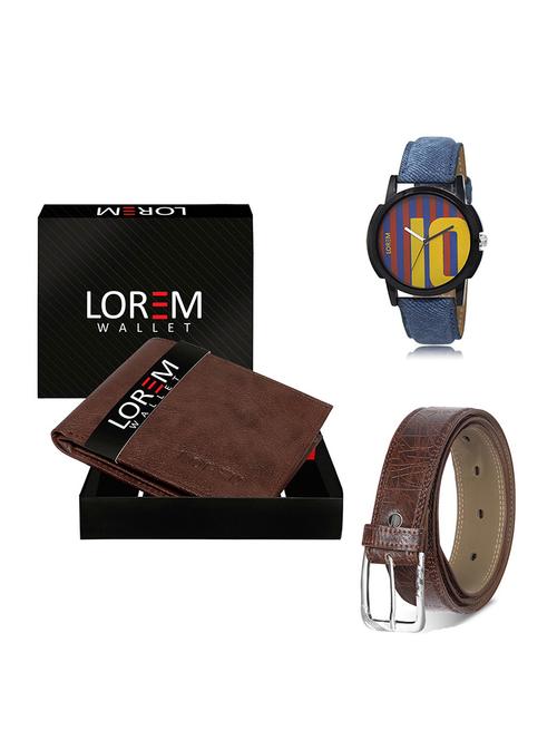 belt, wallet & watch gift combo - 19548196 - Very Small Image - 1