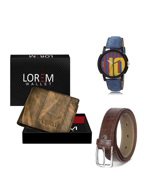 belt, wallet & watch gift combo - 19548244 - Very Small Image - 1