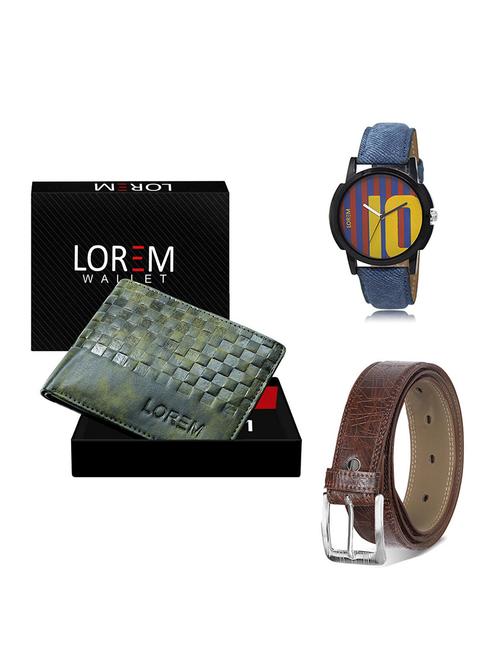 belt, wallet & watch gift combo - 19548353 - Very Small Image - 1