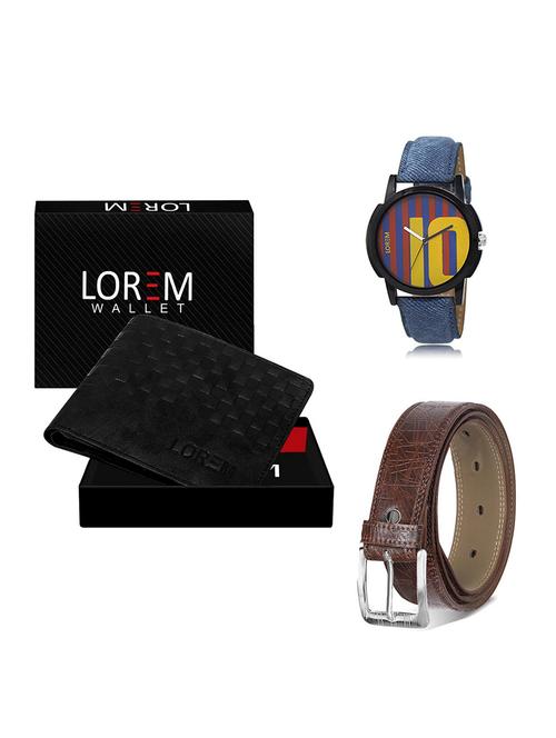 belt, wallet & watch gift combo - 19548359 - Very Small Image - 1