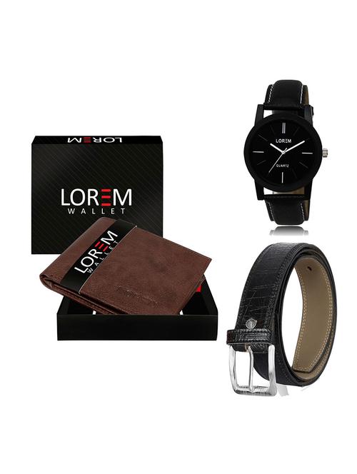 belt, wallet & watch gift combo - 19550665 - Very Small Image - 1