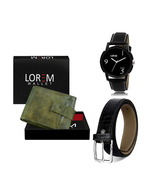 belt, wallet & watch gift combo - 19550994 - Very Small Image - 1