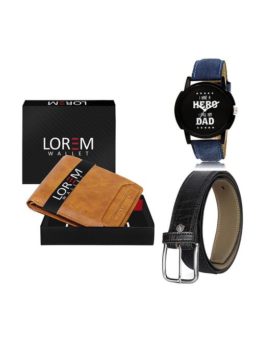 belt, wallet & watch gift combo - 19551167 - Very Small Image - 1