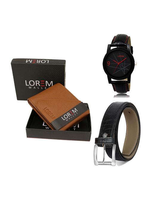 belt, wallet & watch gift combo - 19551417 - Very Small Image - 1