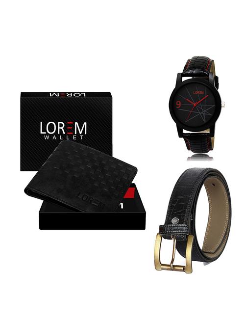 belt, wallet & watch gift combo - 19551638 - Very Small Image - 1
